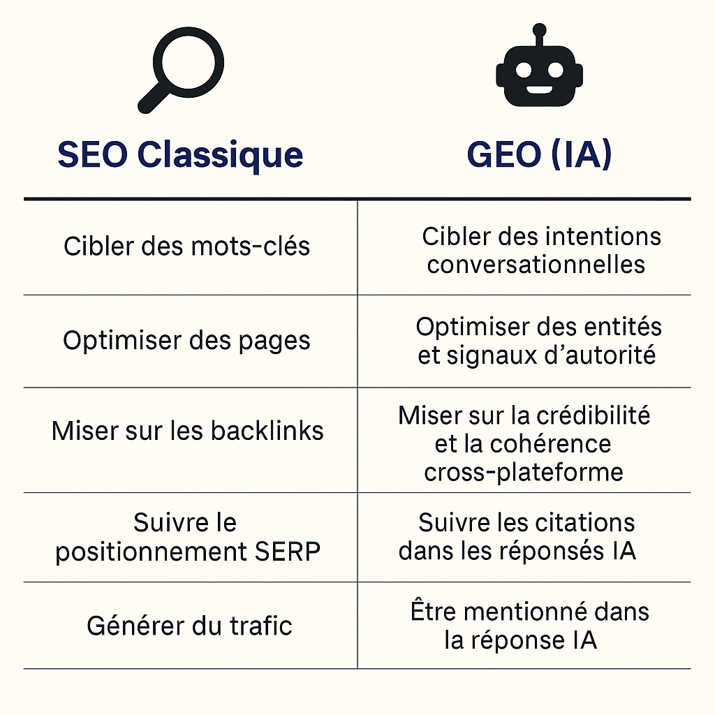 SEO versus GEO